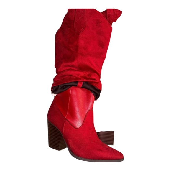 Beautiful Red Knee High Boots - Picture 5 of 11